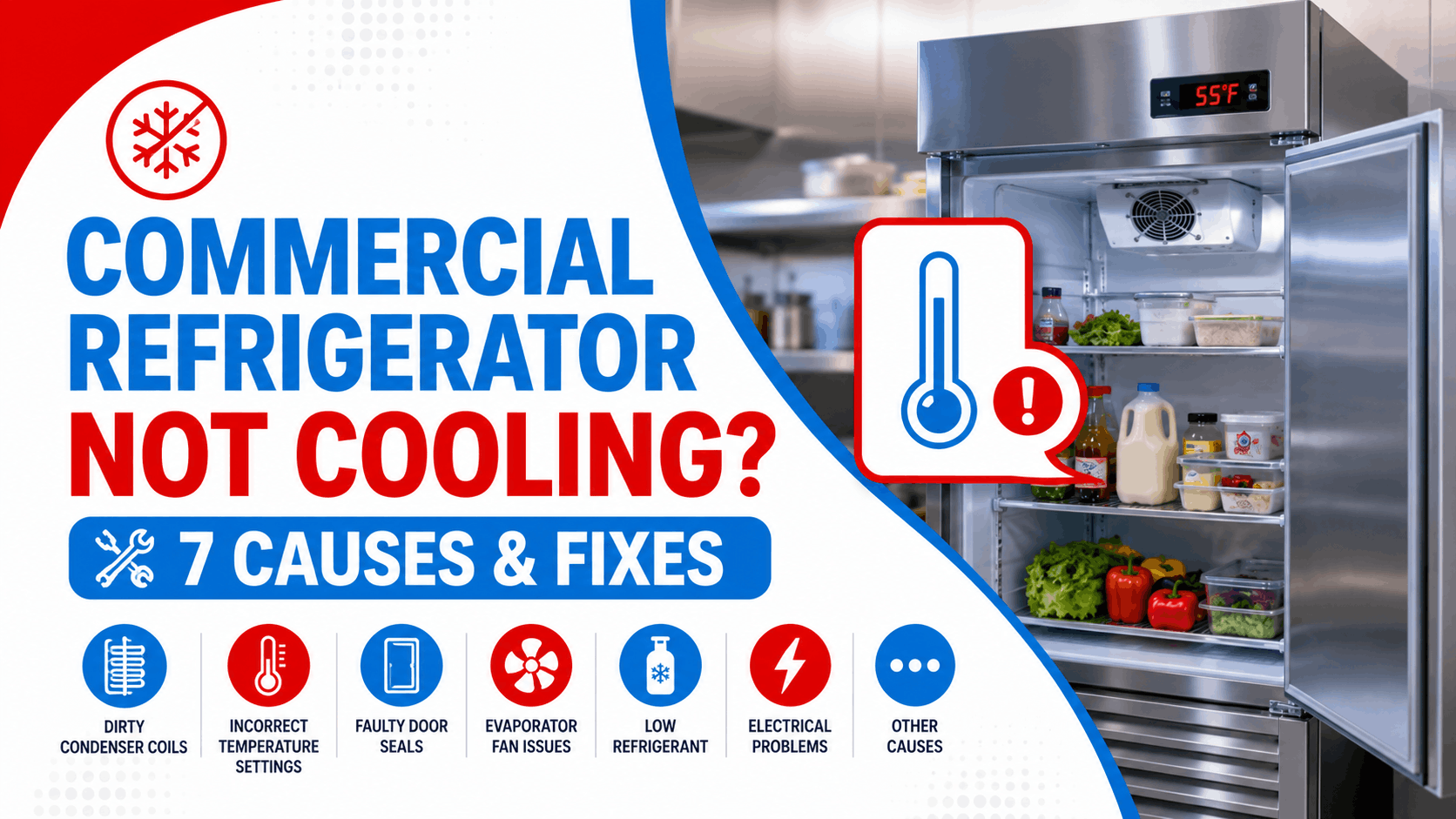 Commercial refrigerator not cooling causes and fixes guide