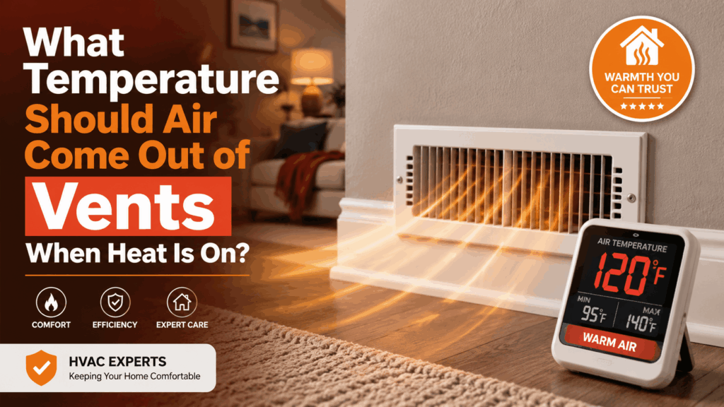 What Temperature Should Air Come Out of Vents When Heat Is On