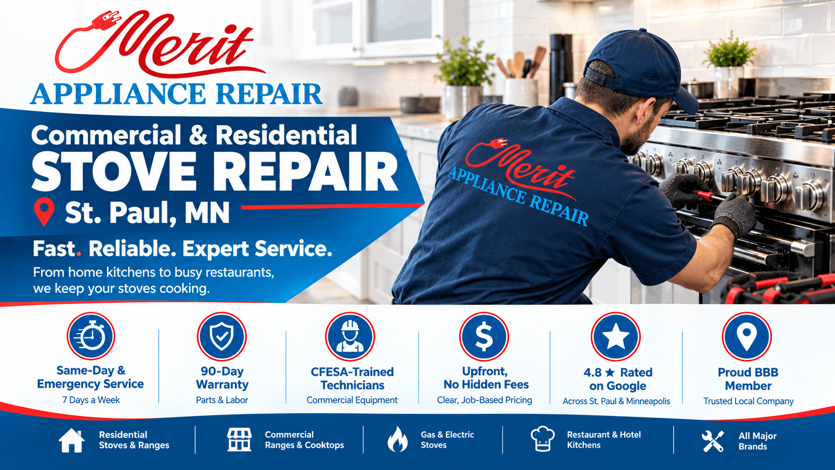 Commercial Stove Repair St Paul, MN
